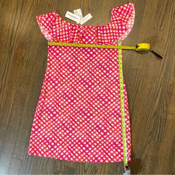 NWT Tommy Bahama HARBOUR ISLAND OFF THE SHOULDER RUFFLE SPA DRESS PARADISE CORAL - Picture 7 of 9